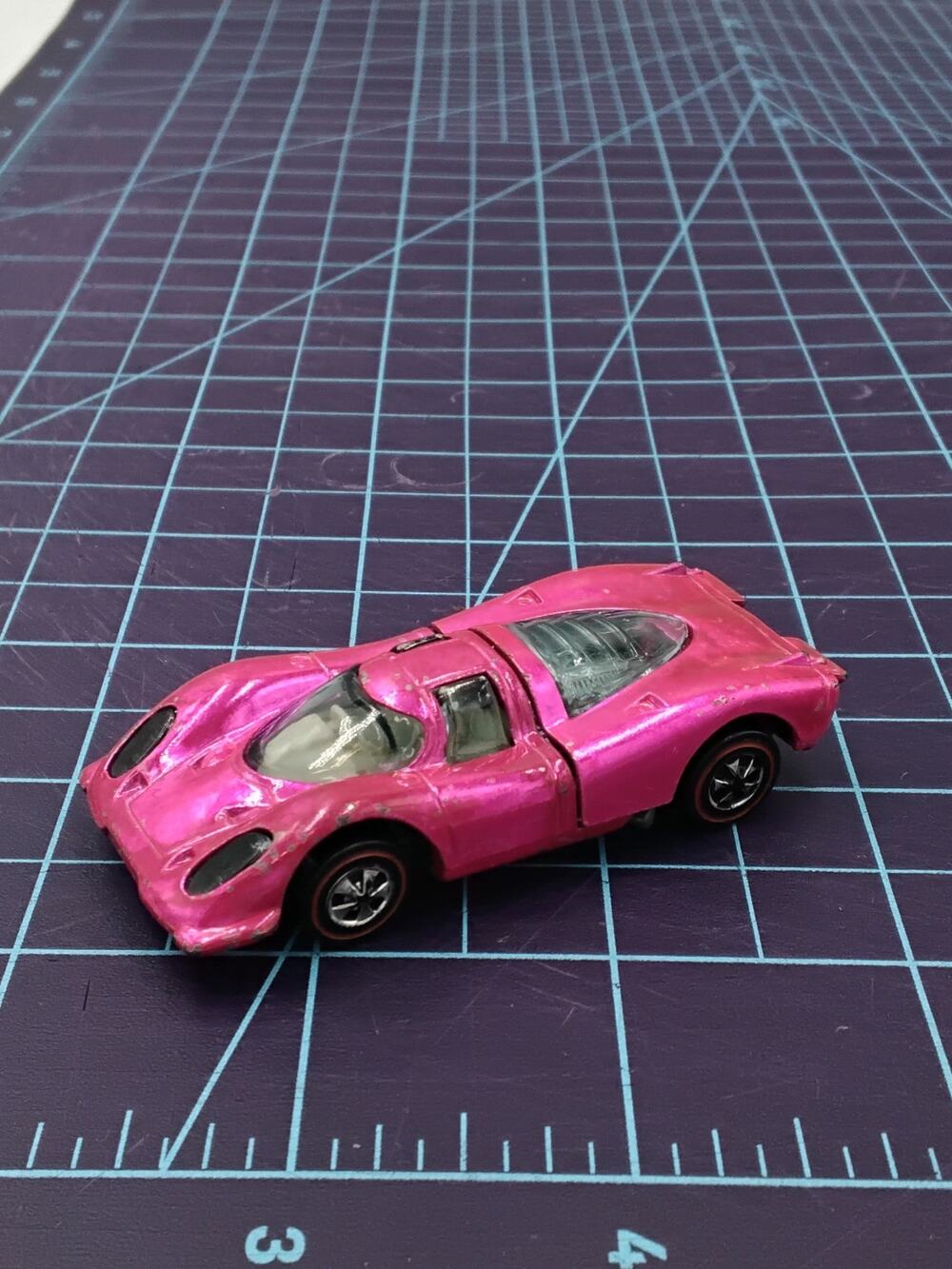 1969 Porsche 917 U.S. HOT PINK Redline Redline Collectible Loose Hot Wheels